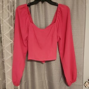 Altar'd State Vibrant Pink Blouse